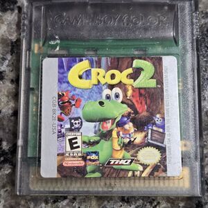Croc 2 (Nintendo Gameboy Color 2000) Authentic Rare Tested Working